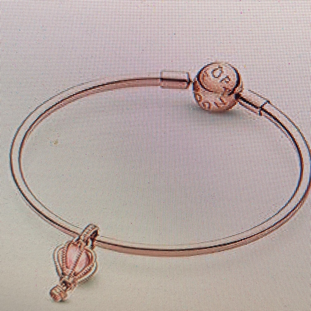 Pandora Rose and Pink Hot Air Balloon Necklace Charm - Picture 2 of 4